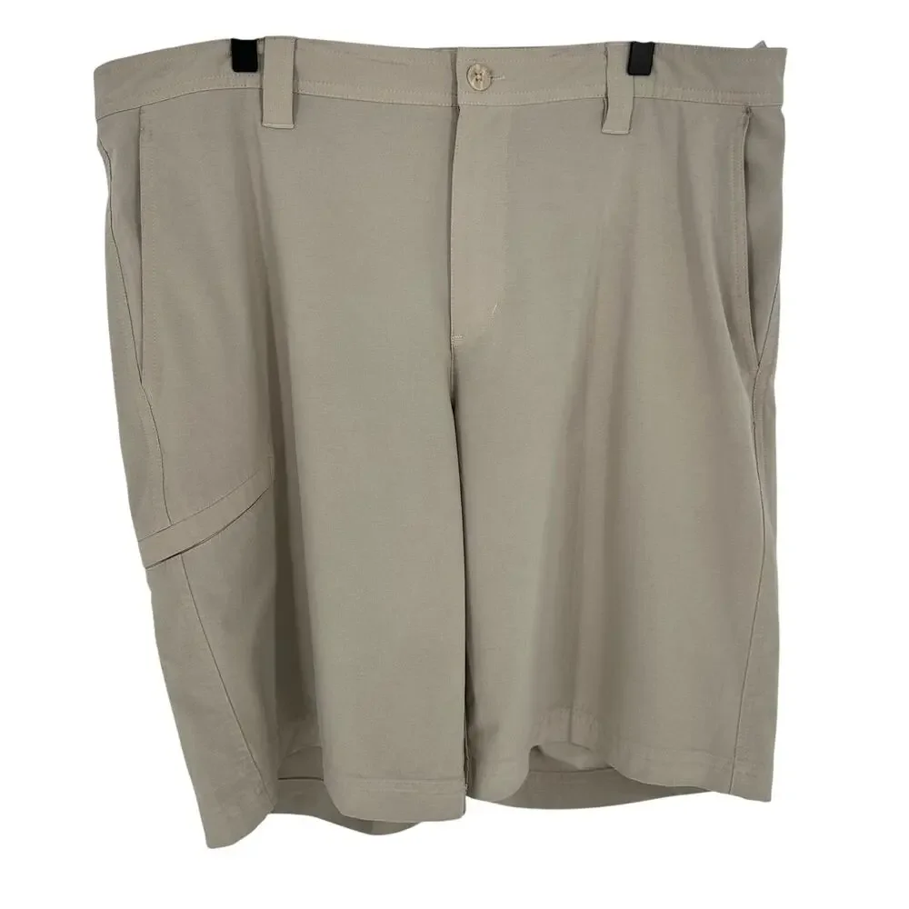 Columbia Men 38 Tan Cargo Shorts Walking Hiking Golf Outdoor Pockets VGC